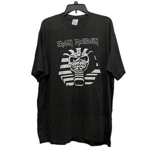 Port & Company Iron Maiden Powerslave Pharaoh Grey Graphic T-Shirt